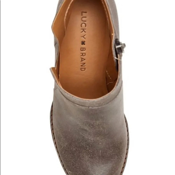 Lucky Brand Storm Yabba Leather Wedge Bootie - Picture 4 of 5